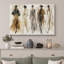 «Chic Neutral Runway Women», œuvre d'art moderne sur toile encadrée, impression sur toile-134440990-134440989