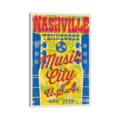 " Nashville Music City U.S.A. Poster " by Jim Zahniser