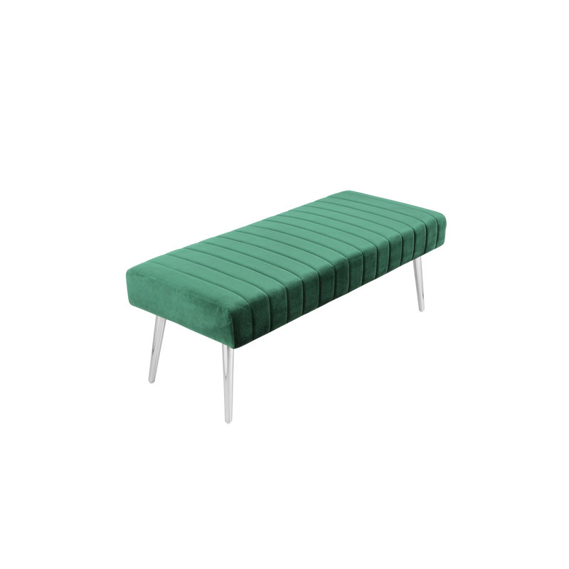 Banc en simili cuir Hilda, Vert