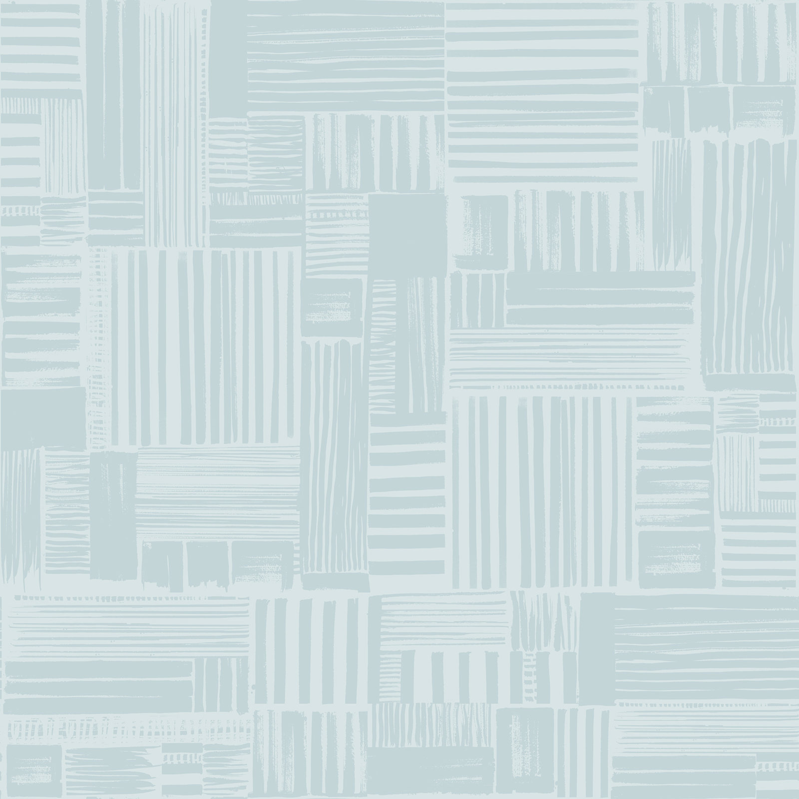 Yuki Osada Modern Geometric Wallpaper, Blue