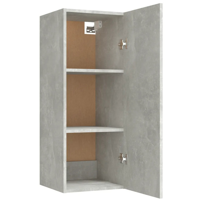 Keemora Standard Bathroom Cabinet Accent Chest, Concrete Grey
