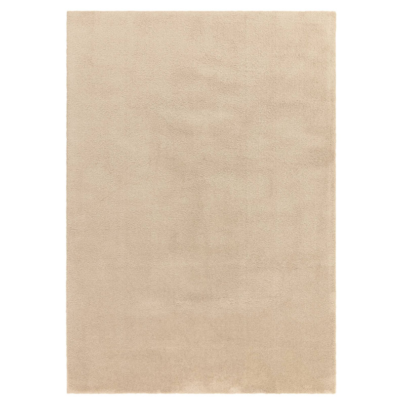 Symaya Cosy Shaggy Beige Area Rug, Rectangle 160 x 230 cm