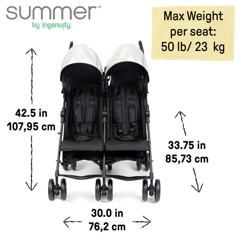 Ingenuity 3Dlite Double Convenience Stroller