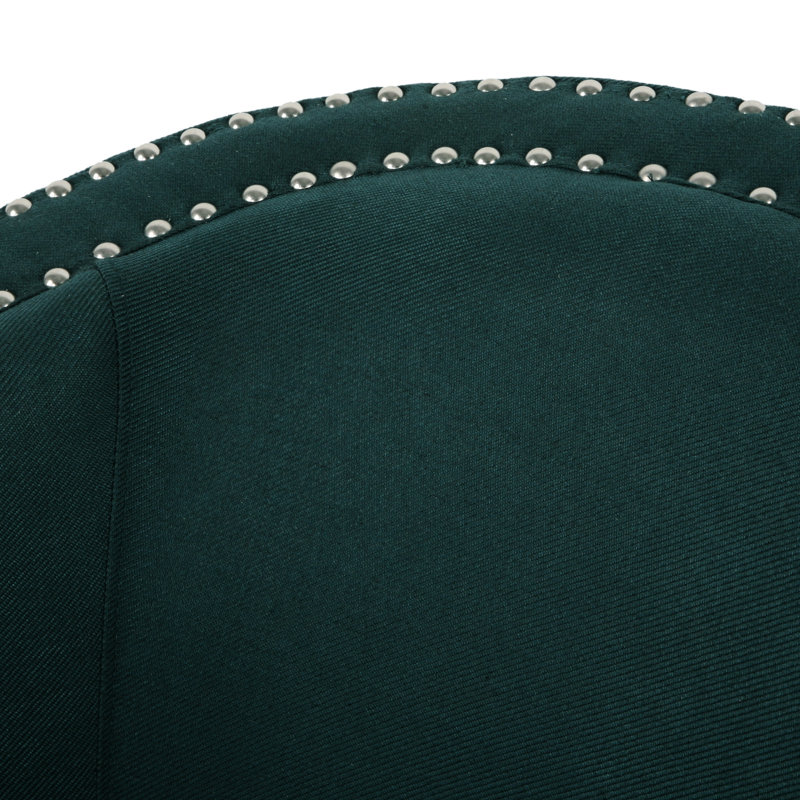 Fauteuil club moderne en tissu avec siège confortable et accents confortables et pivotants