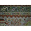 Tapis de couloir oriental géométrique bleu clair et vert Viss 8 pi 1 po x 2 pi 6 po