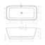 1600mm x 750mm Soaking Acrylic Bathtub