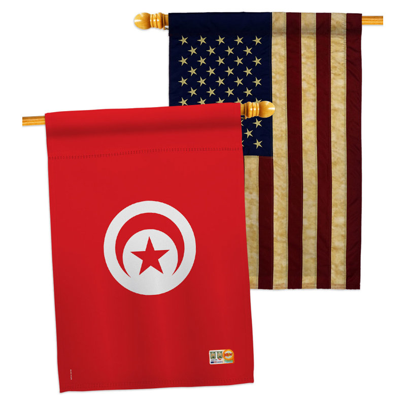 Drapeau de maison en polyester 2 faces 3 pi 3 po x 2 pi 3 po Home Decor