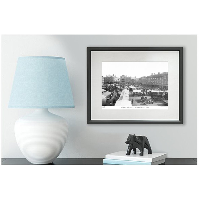 Newark On Trent, Market Place 1890 - Single Picture Frame Print, 60cm H x 80cm W x 2.3cm D