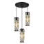 Luminaire suspendu cylindrique à 3 lumières avec accents de cristal Grasmere-87332729