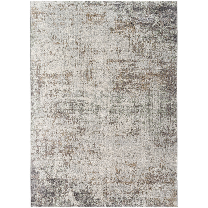 Modern Abstract Cream/Brown/Green, Rectangle 160 x 215cm
