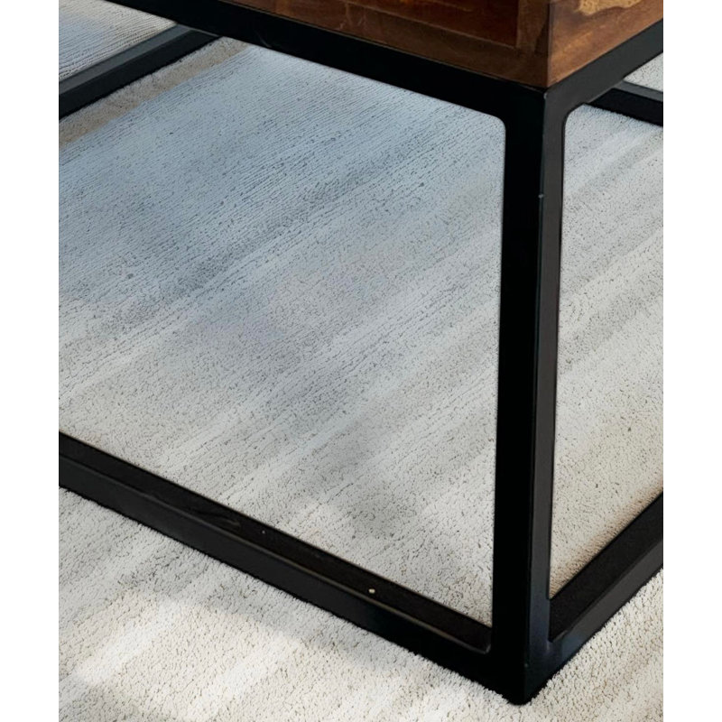 60cm Solid Wood Top Console Table