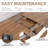 4-Person Dining Table Set With Rectangular Extendable Dining Table & 2 Upholstered Benches-1593570991