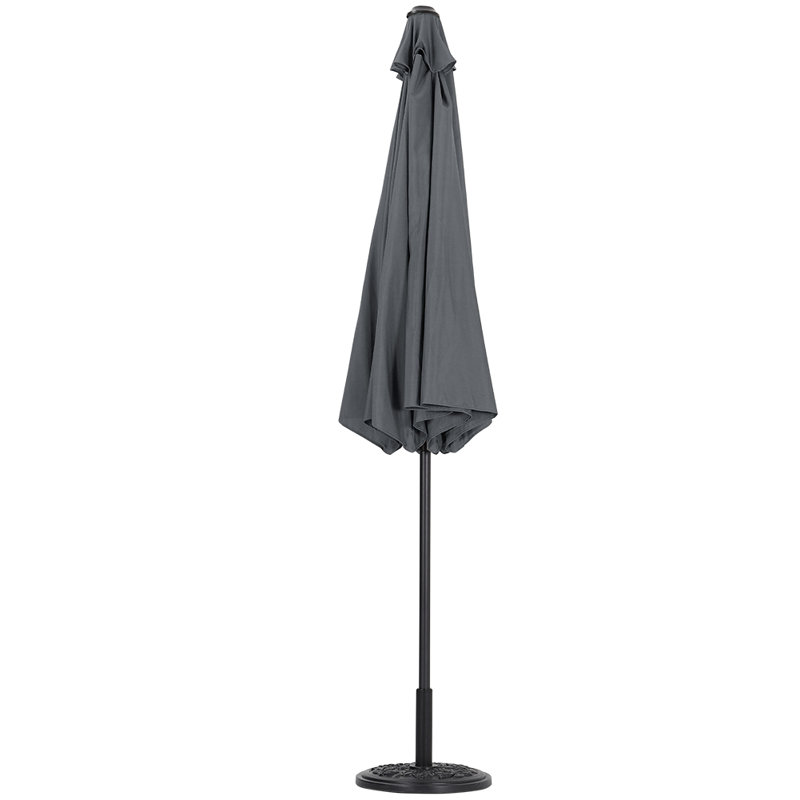 Aaroon 300cm Tilt Market Parasol, Dark Grey