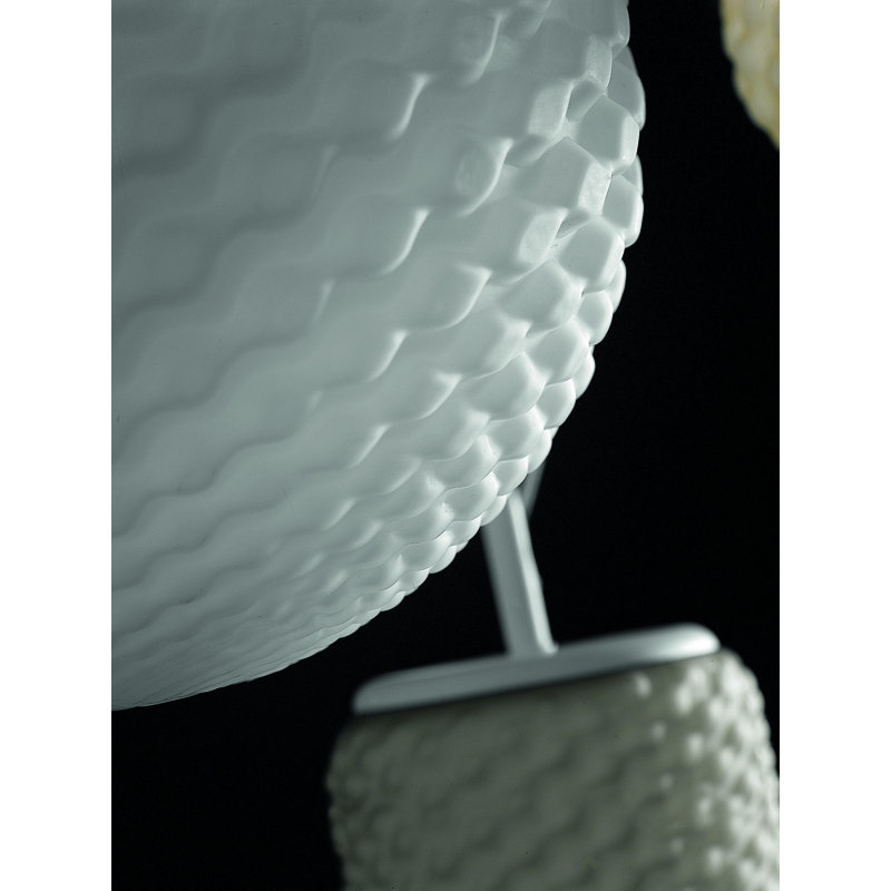 Domino 1 - Light White Sphere Pendant, White