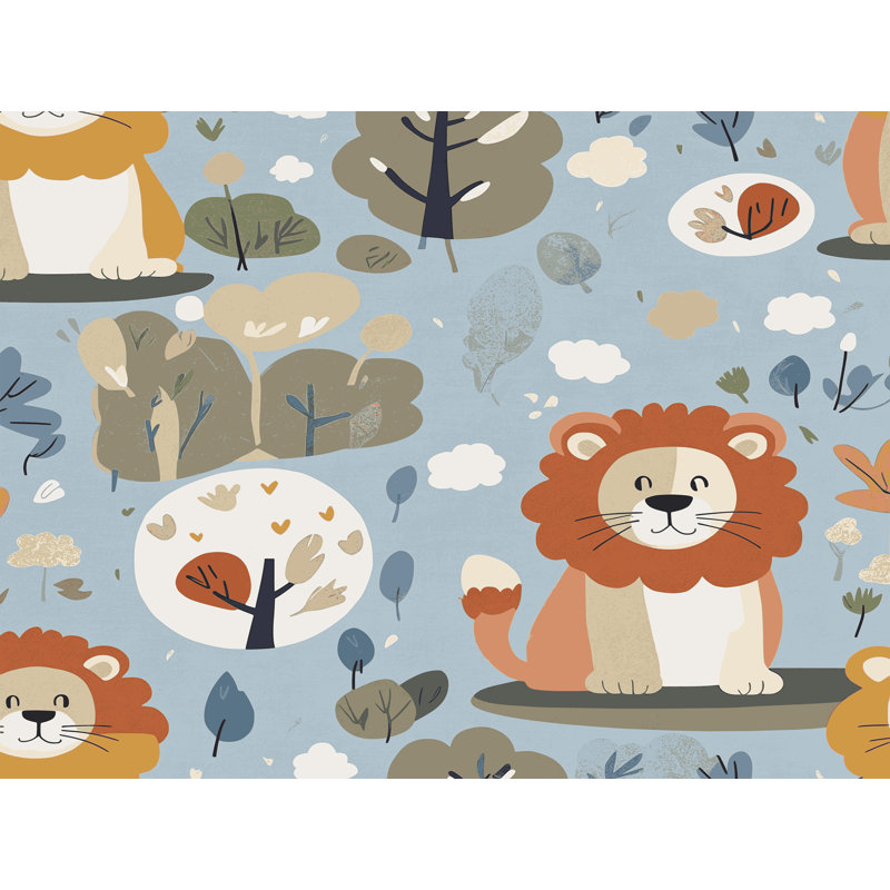 Tapis pour enfants 6 animaux Ginza, Rectangulaire 2 pi x 3 pi