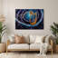 «Music Lyre», art mural en métal gris-714759830