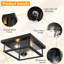 Plafonnier encastré 12 po 2 lumières-123430942