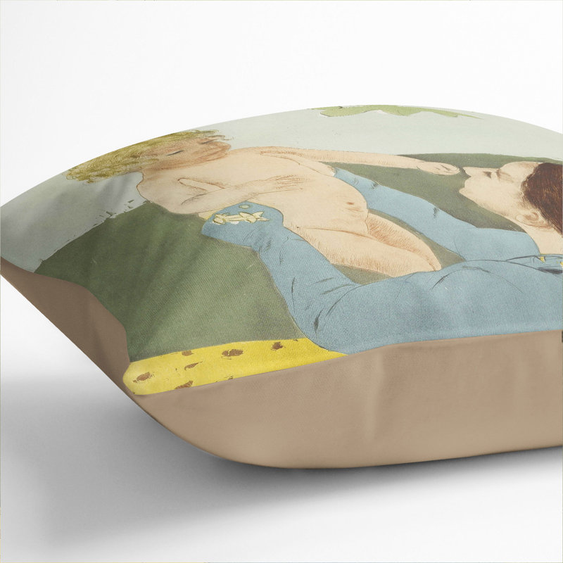 Square Cushion, 40cm H x 40cm W x 15cm D, Stone