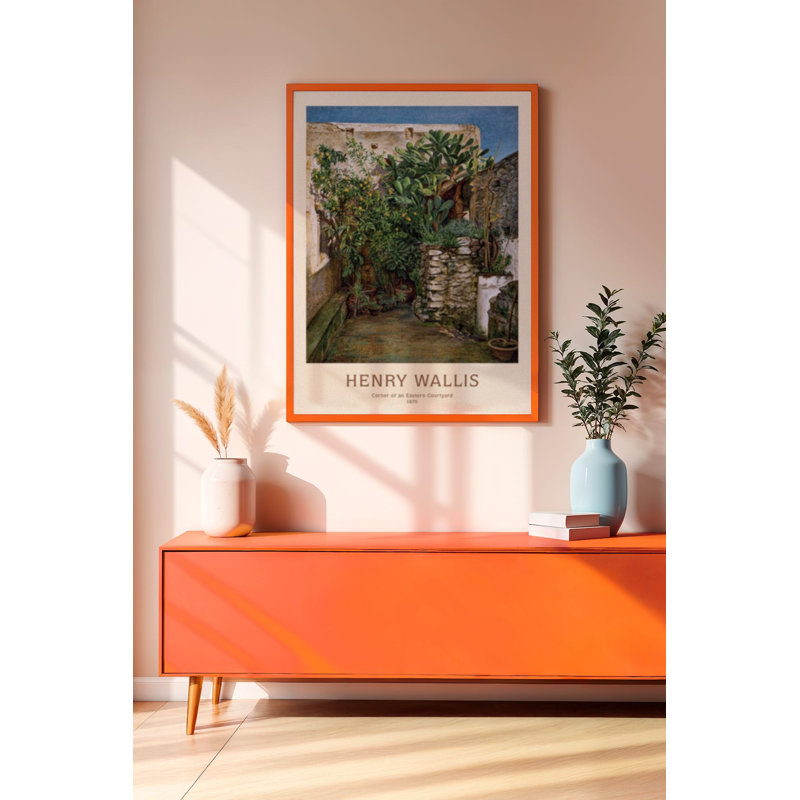 Peinture décorative en panneau de fibres à densité moyenne, Orange