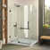 Shower Set - Double Threshold Acrylic Shower Base | Shower Enclosure - Left Hand