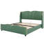 Lit en cuir PU Zavier avec structure en bois massif et métal-2131743780-2132673692
