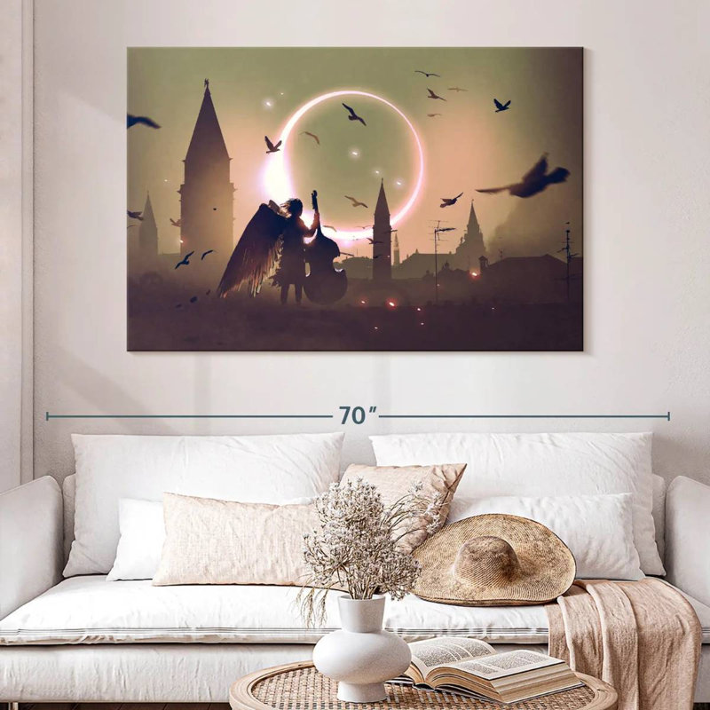 Leisha Dark Angels, 34" H x 51" W