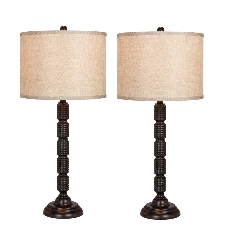 Sandhurst Metal Table Lamp, Beige, Oil Rubbed