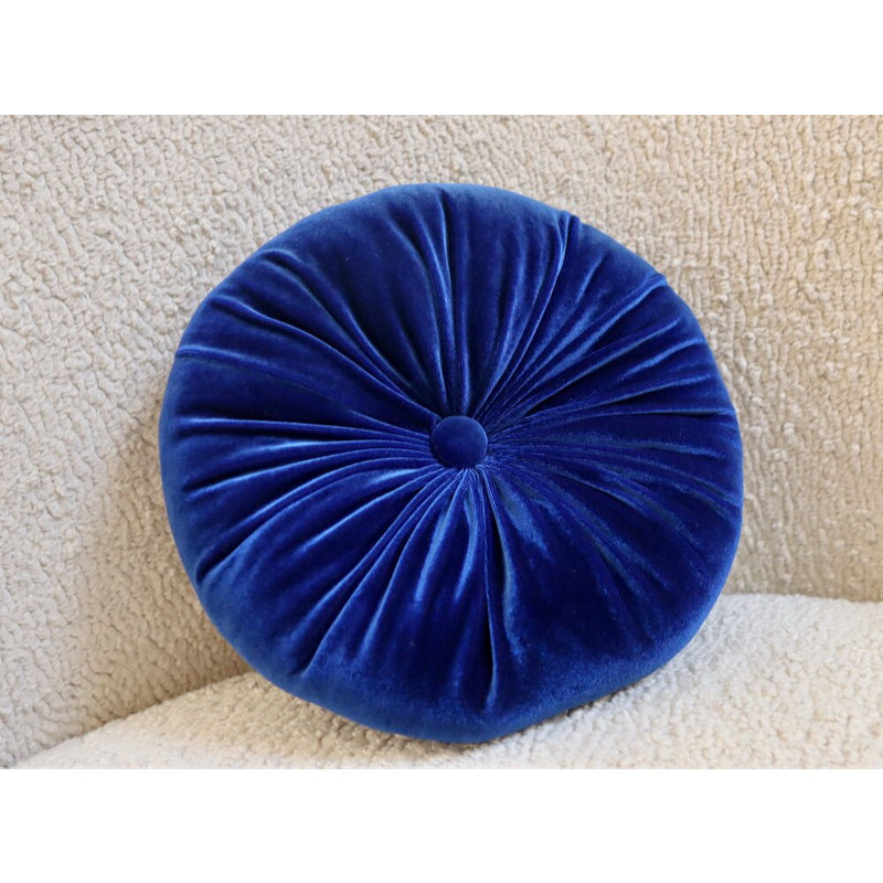 Coussin Therese, H 12 po x l 12 po, Bleu