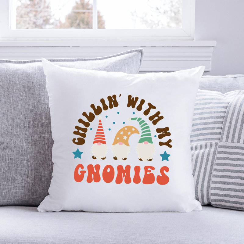 ChristmasFunny-06 Reversible Throw Pillow, 16" x 16"