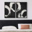 «Mid Century Shape Paint Stroke Circle Rings», reproduction sur toile 2 pièces-91069070-91069069