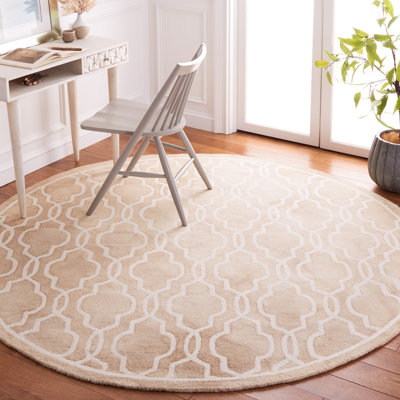 Dip Dye Hand Tufted Wool Geometric Rug