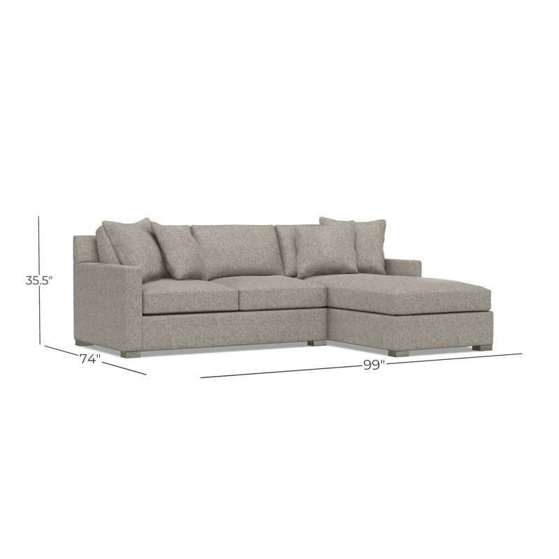 Kelsey Fabric 2 Pc Sectional, 1697-012