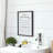 Framed Laundry Symbols Guide Wood Wall Sign