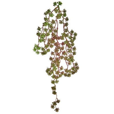 Faux plantes et arbres verts et bourgogne suspendus