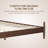 Marenzo Queen Platform Bed with Handwoven Headboard – American Walnut Veneer, Solid American Walnut Legs, Artisan Craftsmanship, Silent Slats, Effortless Assembly, Queen – Dark Walnut-1364901448-1364901450