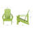 Grandview Solid Wood Adirondack Chair and Side Table Set-98380193