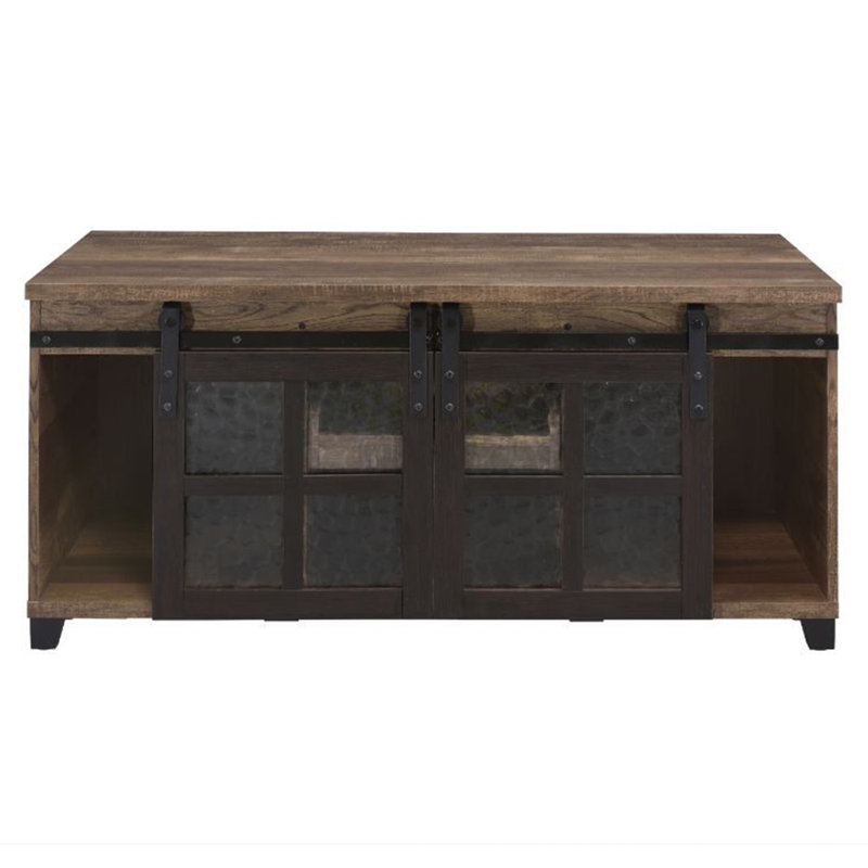 Basurto Coffee Table,Open Storage Compartment with Pull-Out Tray