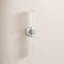 Roebling 4.75" 2-Light Optic Glass Drum Wall Sconce-373020367