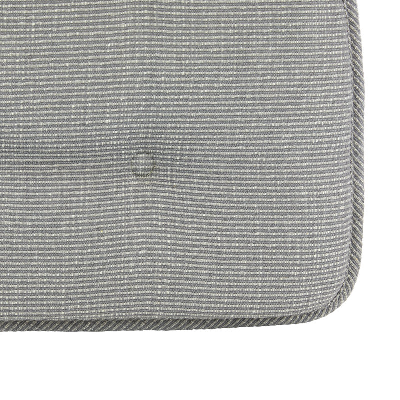 Coussins de salle à manger et de cuisine antidérapants, 16 x 15 x 2 pouces, ensemble de 4, gris