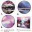 Impression sur toile 3 pièces rose et mauve Riverside Serenity II-243465885