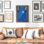 Cadre d'affichage 24 po x 32 po, brun, protégé, pouvant accueillir des souvenirs sportifs, convenant au baseball, soccer, étui de 24 po x 32 po, avec / avec protection et support