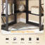 Lambrecht Corner Computer Desk with Smooth Keyboard and Storage Shelves, Farmhouse Triangle Computer Desk for Home Office, Living Room, Bedroom and Small Spaces-1116664869