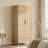 Wardrobe Armoire 2 Door 1 Drawer-1787500211
