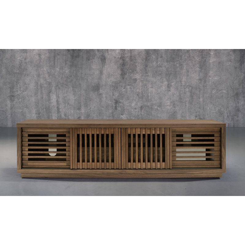 Meuble télé 82 po Furnitech Oliver, WALNUT WOOD