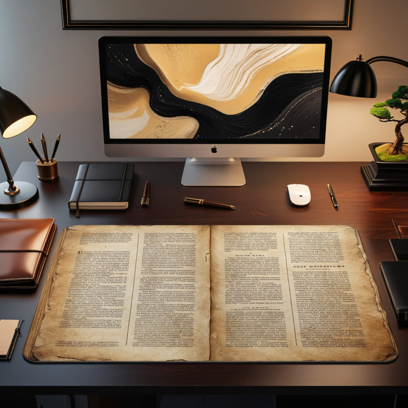 Polyester Desk Pad, 23.6x13.8