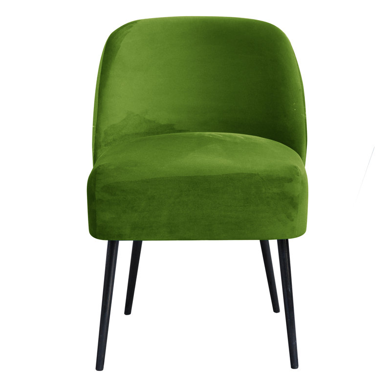 46cm H Upholstered Side Chair, Green
