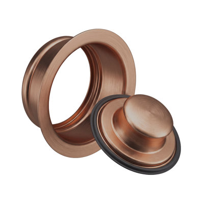 Bride de broyeur Whitehaus 3-1/2" solide avec bouchon pour éviers en acier inoxydable