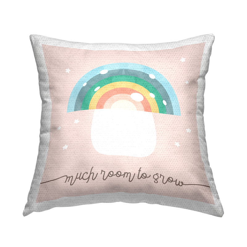 Coussin d'extérieur imprimé de beaucoup de champignon Pastel par Daphne Polselli