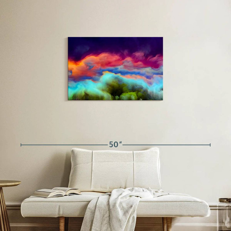 Nuage coloré Avery, H 20 po x l 30 po