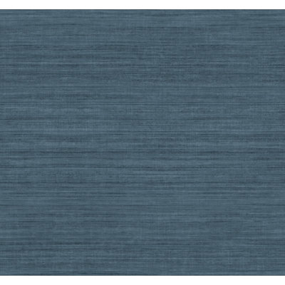 Silk Essence Indigo Faux Fabric Wallpaper